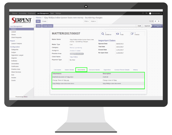 Odoo image and text block