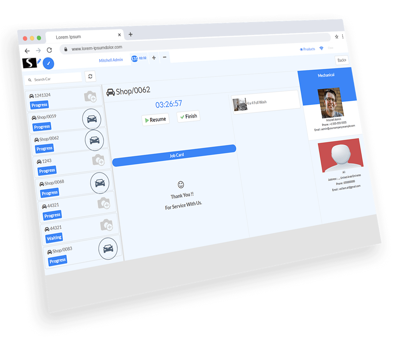 Odoo text and image block